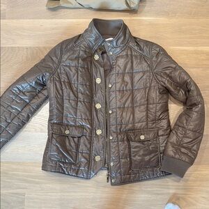 Women Tory Burch tan Quilted spring Jacket